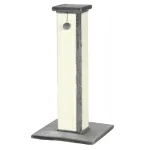 Kačių draskyklė katėms iki 5 kg, pilkos ir kreminės spalvos 81 cm