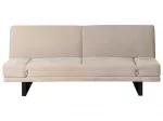 Dvivietė i&scaron;skleidžiama sofa YORK, &scaron;enilas, &scaron;viesiai smėlio spalvos