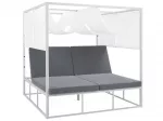 Sodo gultas PALLANZA metalinis baltas