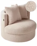 Fotelė DALBY Boucle smėlio spalvos