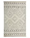 Kilimas ZEYNE smėlio spalvos 140 x 200 cm medvilninis