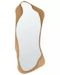 Sieninis veidrodis LAMBLORE, 58 &times; 171 cm, &scaron;viesiai rudas, su LED ap&scaron;vietimu
