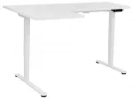 Reguliuojamo auk&scaron;čio kampinis stalas DESTINES Baltas 160 cm 109 cm kairinis
