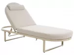 Sodo gultas su pagalve RONCOLO, metalinis, smėlio spalvos