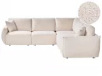 Modulinė kampinė sofa 5 asmenims MESNALI, buklė, balk&scaron;va, kairinė
