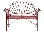 CAVINIA sodo suoliukas, 125 cm, metalinis, burgundi&scaron;kas