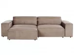 Modulinė sofa dviem asmenims HELLNAR su otomane, &scaron;viesiai ruda