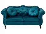 2 vietų sofa SKIEN, veliūras, žydra