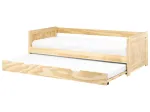 I&scaron;traukiama lova i&scaron; pu&scaron;ies medienos GRAVELINES 90 x 200 cm &scaron;viesiai ruda
