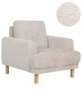 Krėslas TUVE Boucle smėlio spalvos