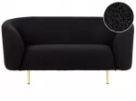 Dviejų vietų sofa LOEN Boucle juoda