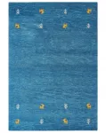 Kilimas CALTI tamsiai mėlynas 160 x 230 cm Vilna Gabbeh