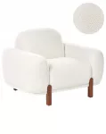 Fotelė ODNES Boucle Balta