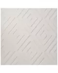 Kilimas BORAH, beveik baltas, 160 x 160 cm