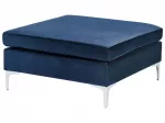 Otomana EVJA veliūras tamsiai mėlyna