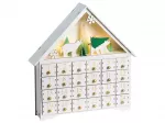 LED kalėdinė dekoracija MJOSA advento kalendorius 33 cm baltos spalvos