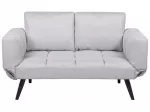 Dvivietė i&scaron;skleidžiama sofa BREKKE &scaron;viesiai pilka