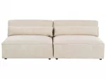 HELLNAR dvivietė modulinė sofa, veliūras, &scaron;viesiai smėlio spalvos