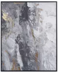 Paveikslas ant drobės JESI, 83 &times; 103 cm, abstraktus motyvas, pilkas