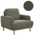 Fotel TUVE velvetinis tamsiai žalias