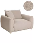 Fotel JUBEK Boucle smėlio spalvos