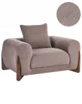 Fotelė VINLIDEN Boucle ruda