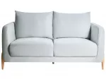 Dvivietė sofa GIMO, &scaron;enilinė, dangaus mėlynumo