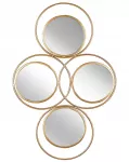 Sieninis veidrodis LESCAR 50 cm 80 cm metalinis auksinis