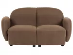 Dviejų vietų sofa JULE, ruda