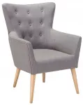 Fotelė ANGEN &scaron;viesiai pilka