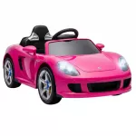 Vaiki&scaron;kas elektromobilis &bdquo;Porsche&ldquo; 12 V su ličio akumuliatoriumi, nuotolinio valdymo pultu, 2 varikliais, &scaron;velniu paleidimu ir galinių ratų pakaba