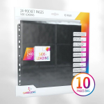 Gamegenic - 24-Pocket Sideloading Pages 10 pcs pack Black