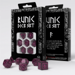 Runic Shimmering black with magenta Dice Set (Kauliukai)