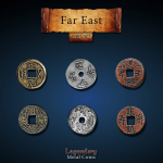 Far East Coin Set (24) (Monetos Stalo Žaidimams)