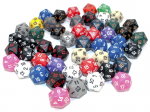 Chessex Assorted Loose Opaque Polyhedral D20 Dice (Kauliukai)