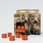 Orc Red & yellow 5D6 Dice (5) (Kauliukai)