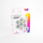 Gamegenic &ndash; Embraced Series &ndash; Green Skull &ndash; RPG Dice Set (7pcs) (Kauliukai)