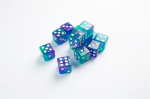 Gamegenic - Galaxy Series - Neptune - D6 Dice Set 16 mm (7pcs) (Kauliukai)