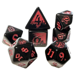 Blood Drenched Dice Set (7) kauliukai