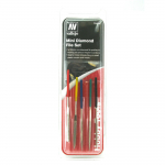 Vallejo - Tools - 5pc diamond file set 100 mm &scaron;lifavimo įrankiai