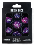 Eternal Purple/Blue Resin Kauliukų RInkinys