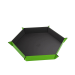 Gamegenic - Magnetic Dice Tray Hexagonal Black/Green (Kauliukų Ridenimo Dėklas)