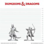D&D Nolzur's Marvelous Miniatures: Elf Ranger & Dragonborn Monk miniatūros