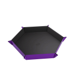 Gamegenic - Magnetic Dice Tray Hexagonal Black/Purple (Kauliukų Ridenimo Dėklas)