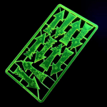 Green Stuff World - Charge and Retreat Arrows - Fluor Yellow-green