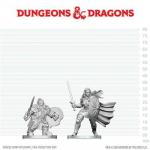 D&D Nolzur's Marvelous Miniatures: Dwarf Fighter & Orc Paladin miniatūros