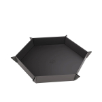 Gamegenic - Magnetic Dice Tray Hexagonal Black/Gray (Kauliukų Ridenimo Dėklas)