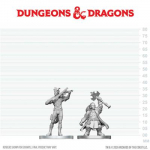 D&D Nolzur's Marvelous Miniatures: Tiefling Bard & Dwarf Cleric miniatūros
