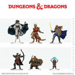 D&D Icons of the Realms: Player's Handbook - Swords & Staves Starter Set miniatūros