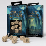 Call of Cthulhu Beige & black Dice Set (7) (Kauliukai)